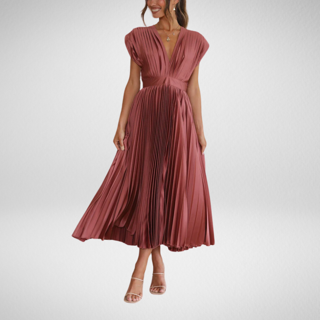 Maria | Elegant geplooide jurk